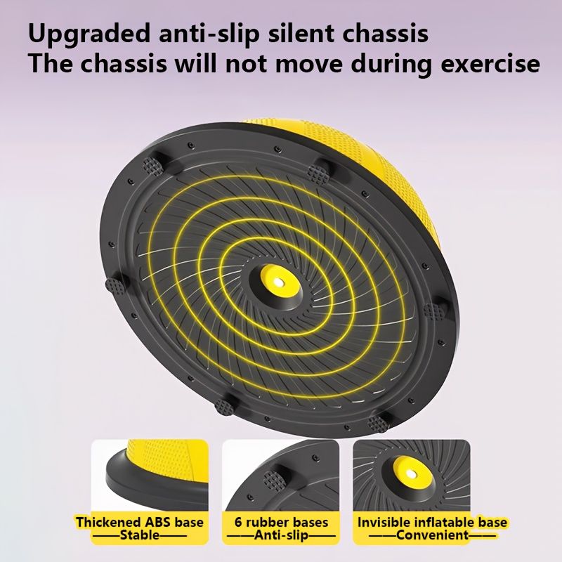 Hemisphere Trainer – Portable Inflatable Balance Trainer, specifically designed for core training, yoga, rehabilitation, and Pilates, equipped with a stable base. Suitable for home gyms, fitness centers, and physical conditioning.（PURPLE）