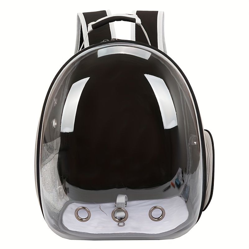 (GREEN)Replacement Transparent Pet Backpack with Zipper Closure - Heavy-Duty Structure, Ventilated and Padded Lining - Portable Travel Carrier for Cats, Small Dogs, Airplanes, Trains, Cars - Safe and Comfortable Carrier Backpack for Busy Pet Owners - Idea