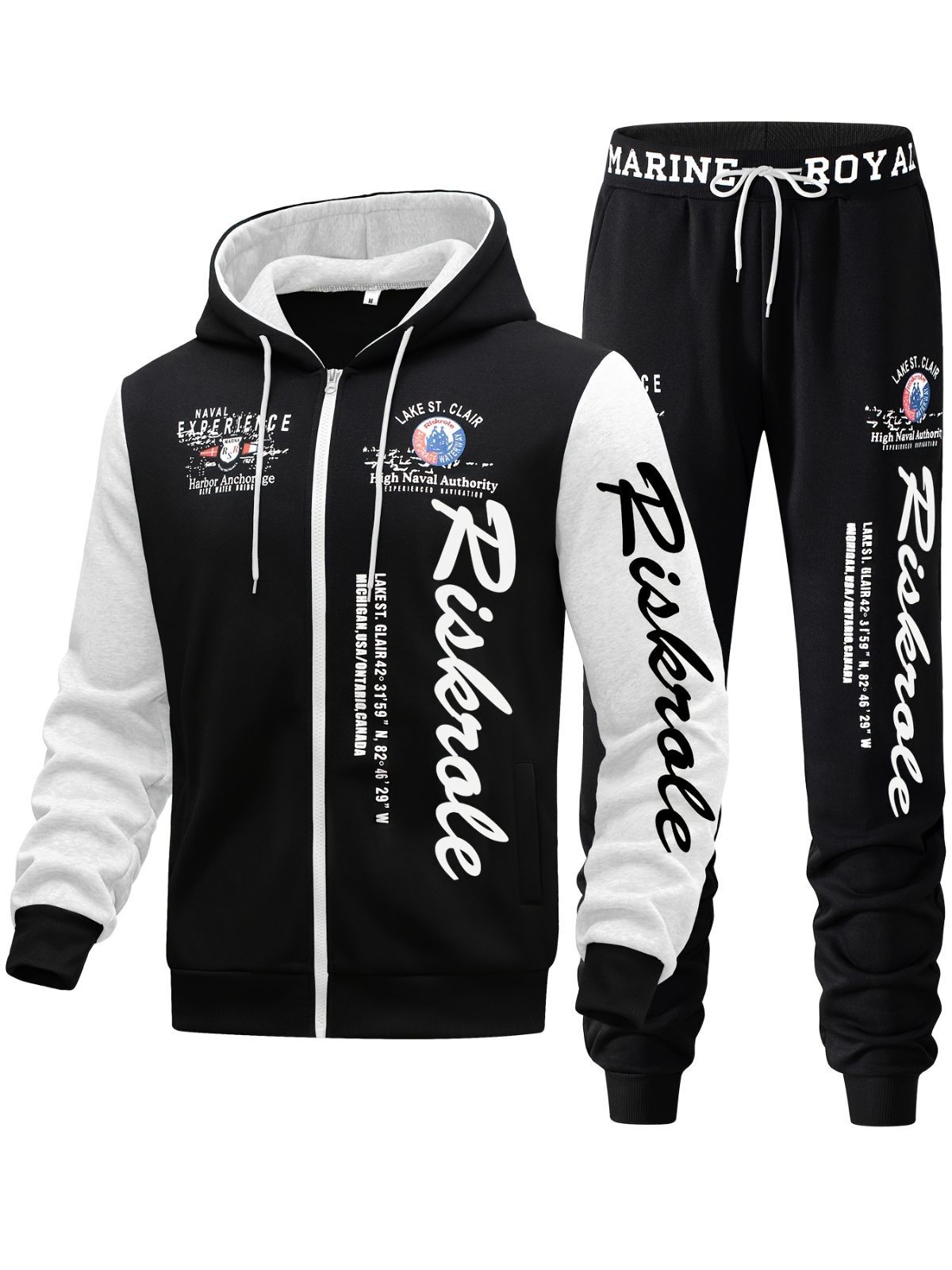 Men'S Hoodie Set Letter Print Hoodie Casual Sportswear Jogger Set Australian - Yellow - Size 3XL(AU 3XL/EU56)