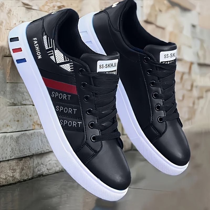 Koonexy Men'S Skate Shoes Low-Top Sneakers Pvc Sole Casual Sneakers Formal - Gray - Size 9(AU9/EU42)