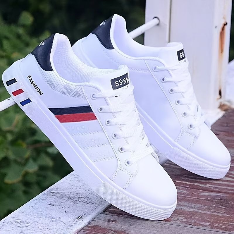 Koonexy Men'S Skate Shoes Low-Top Sneakers Pvc Sole Casual Sneakers Formal - Gray - Size 11(AU11/EU44)