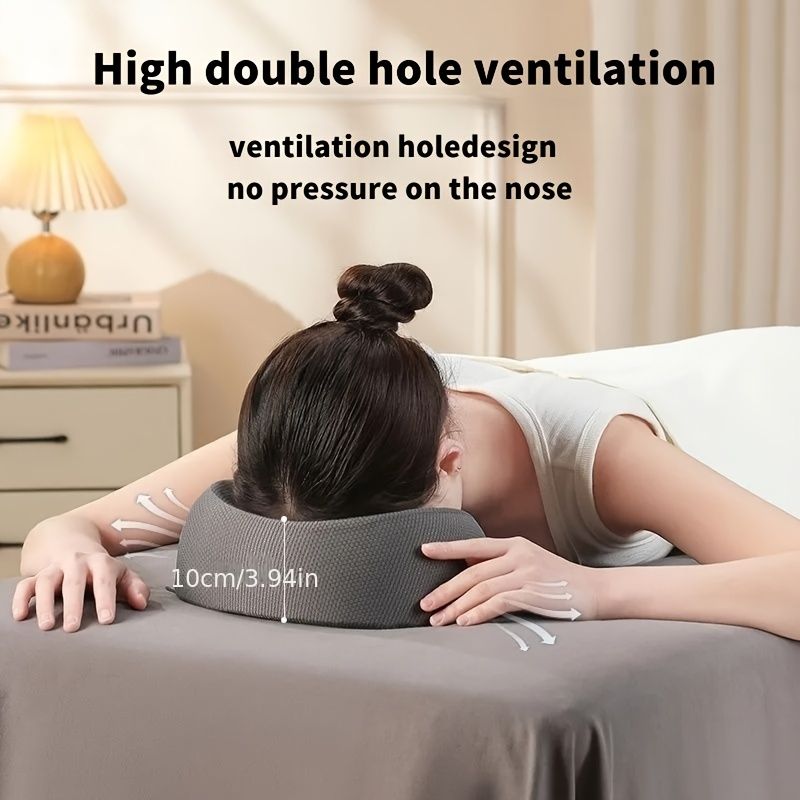 PINK Soft O-shaped/U-shaped Face Pillow for Beauty Salons/Spa Massage, Ergonomic Face Pillow, Multi-functional Suitable for Adult Facial Care and Relaxation, Multi-functional Neck and Face Support Comfort Face Pillow