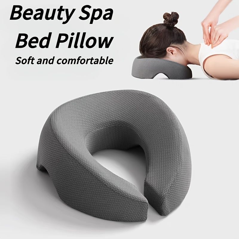 PINK Soft O-shaped/U-shaped Face Pillow for Beauty Salons/Spa Massage, Ergonomic Face Pillow, Multi-functional Suitable for Adult Facial Care and Relaxation, Multi-functional Neck and Face Support Comfort Face Pillow