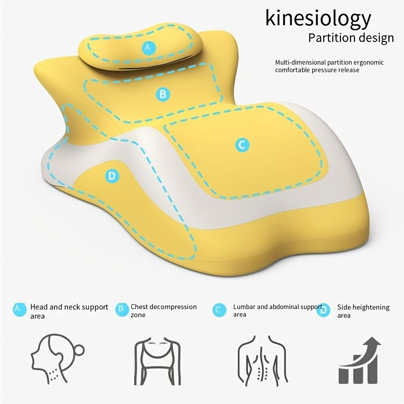 Bed Stomach-Sleep Pillow - Multi-functional Prone Position Pillow for Stomach Sleeping, Phone Use, Reading, Couples Fun Play, Intimacy Aid for Couples, Bed Hip Elevation Tool, Pā Pā Pillow（ black）