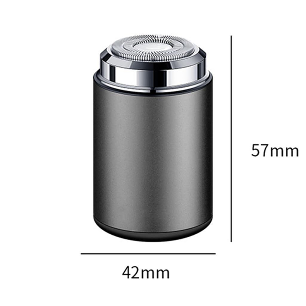 Mini Electric Shaver, Mini Portable Electric Shaver, Mini Shaver for Men, USB Rechargeable Waterproof Shaver - Gold - Size 57mm*42mm