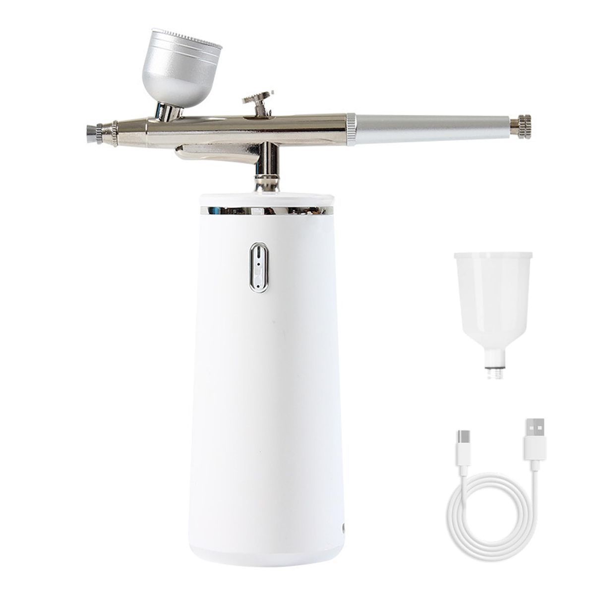 Nano Facial Steamer - Rechargeable & Portable High Pressure Face Oxygen Sprayer Machine, 0.3mm Nozzle Micro Mist Skin Hydrator, Essential Water Infusion Facial Spa Treatment - Pink - Size 52*150*150mm