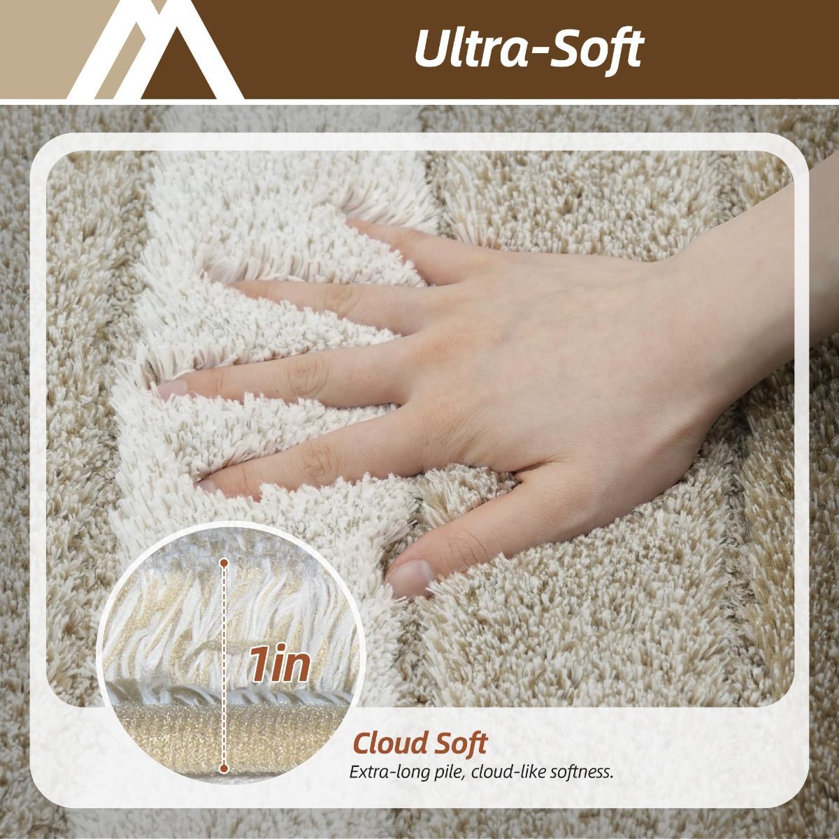 Bathroom Rugs,Ultra Soft Absorbent Bath Mat,Beige | Non-Slip TPR Backing Stays in Place, Machine Washable Bath Rugs Shaggy Rug for Bathroom Floor - Beige - Size 50cm*80cm
