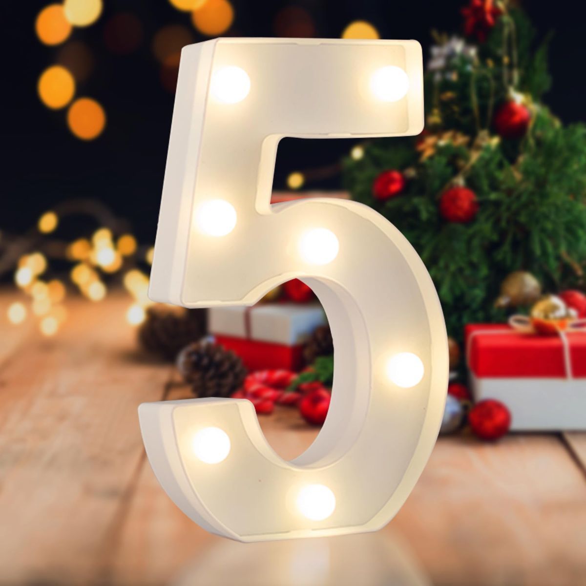 Sign Digit 2, warm white, 26 letters, 10 numbers, heart and & symbol; for birthday, party, Christmas, home, bar, wedding decoration; DIY word combinations; wall & tabletop display; battery operated.