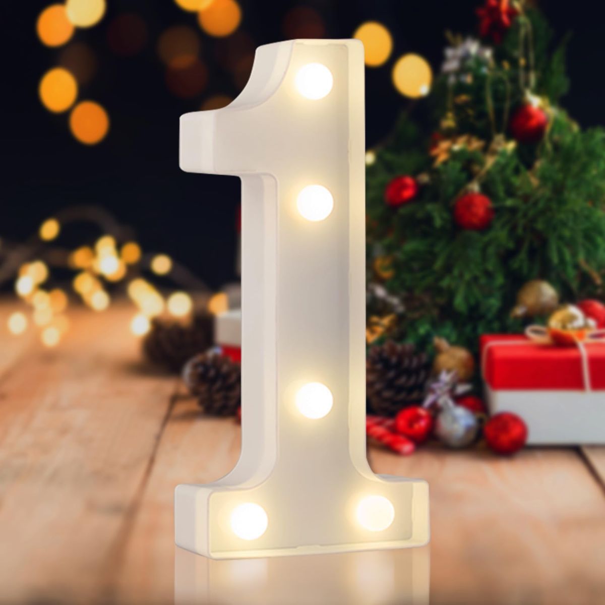 Sign Digit 3, warm white, 26 letters, 10 numbers, heart and & symbol; for birthday, party, Christmas, home, bar, wedding decoration; DIY word combinations; wall & tabletop display; battery operated.