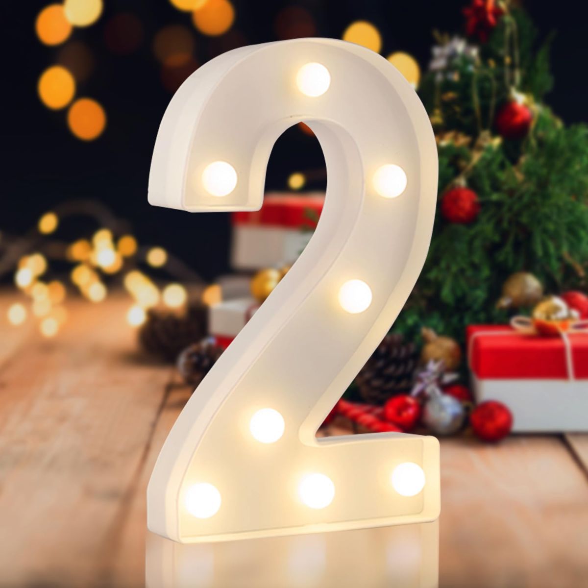 Sign Digit 3, warm white, 26 letters, 10 numbers, heart and & symbol; for birthday, party, Christmas, home, bar, wedding decoration; DIY word combinations; wall & tabletop display; battery operated.