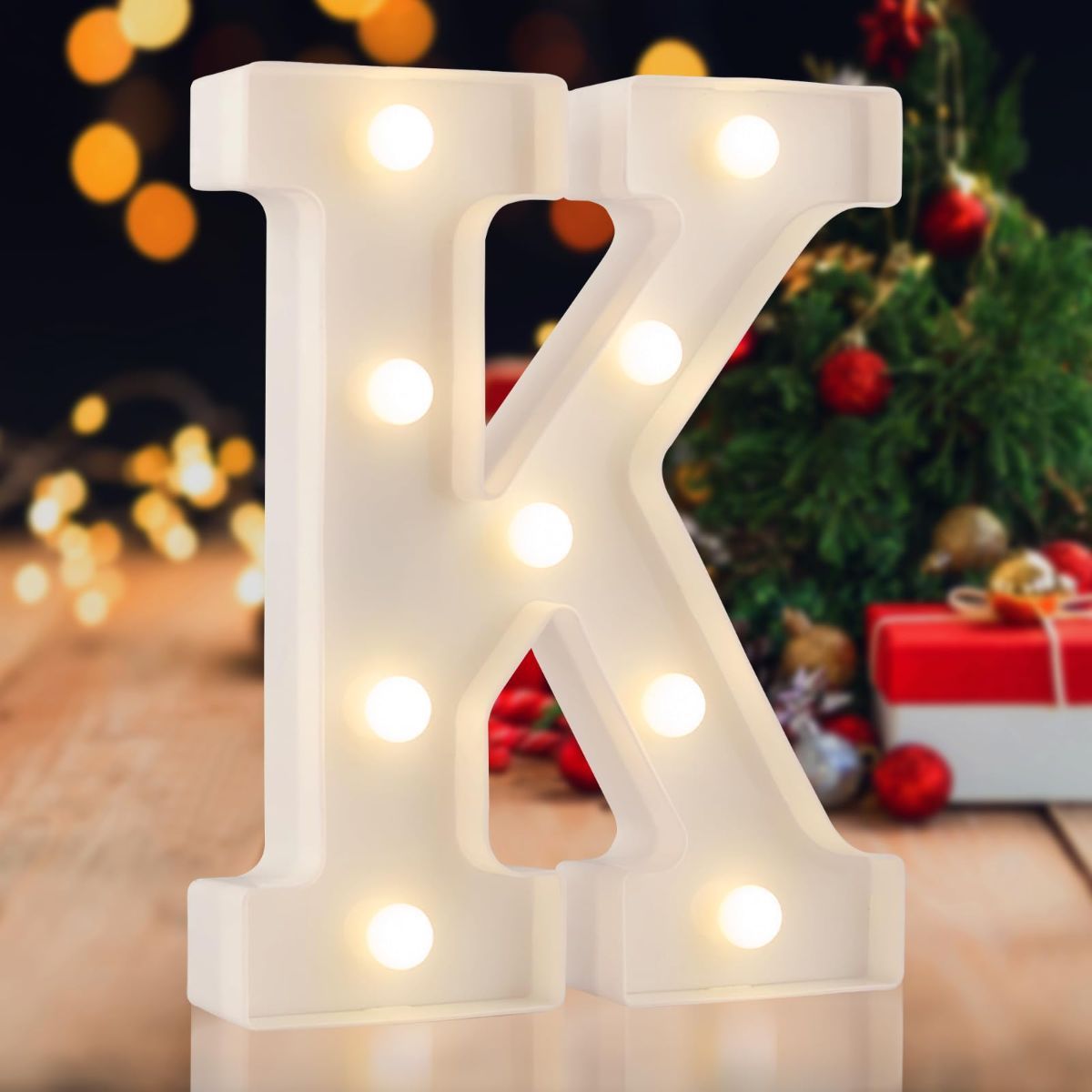Sign letter H, warm white, 26 letters, 10 numbers, heart and & symbol; for birthday, party, Christmas, home, bar, wedding decoration; DIY word combinations; wall & tabletop display; battery operated.
