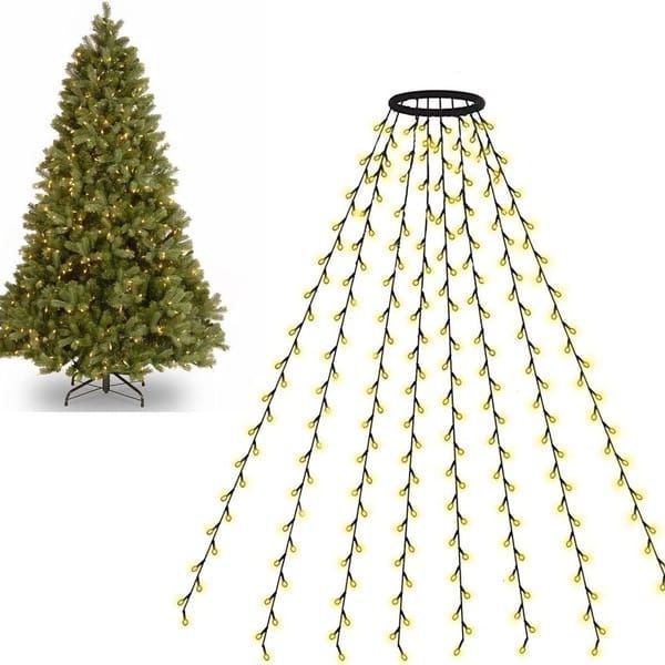 USB Powered Christmas Tree Lights Indoor, Twinkle Timer 8 Modes Waterproof with Memory Function – Perfect for Home, Garden, Patio, Balcony, Party, Wedding, Holiday Display and Everyday Decor - Multi-color - Size 3m 300-LED String Light