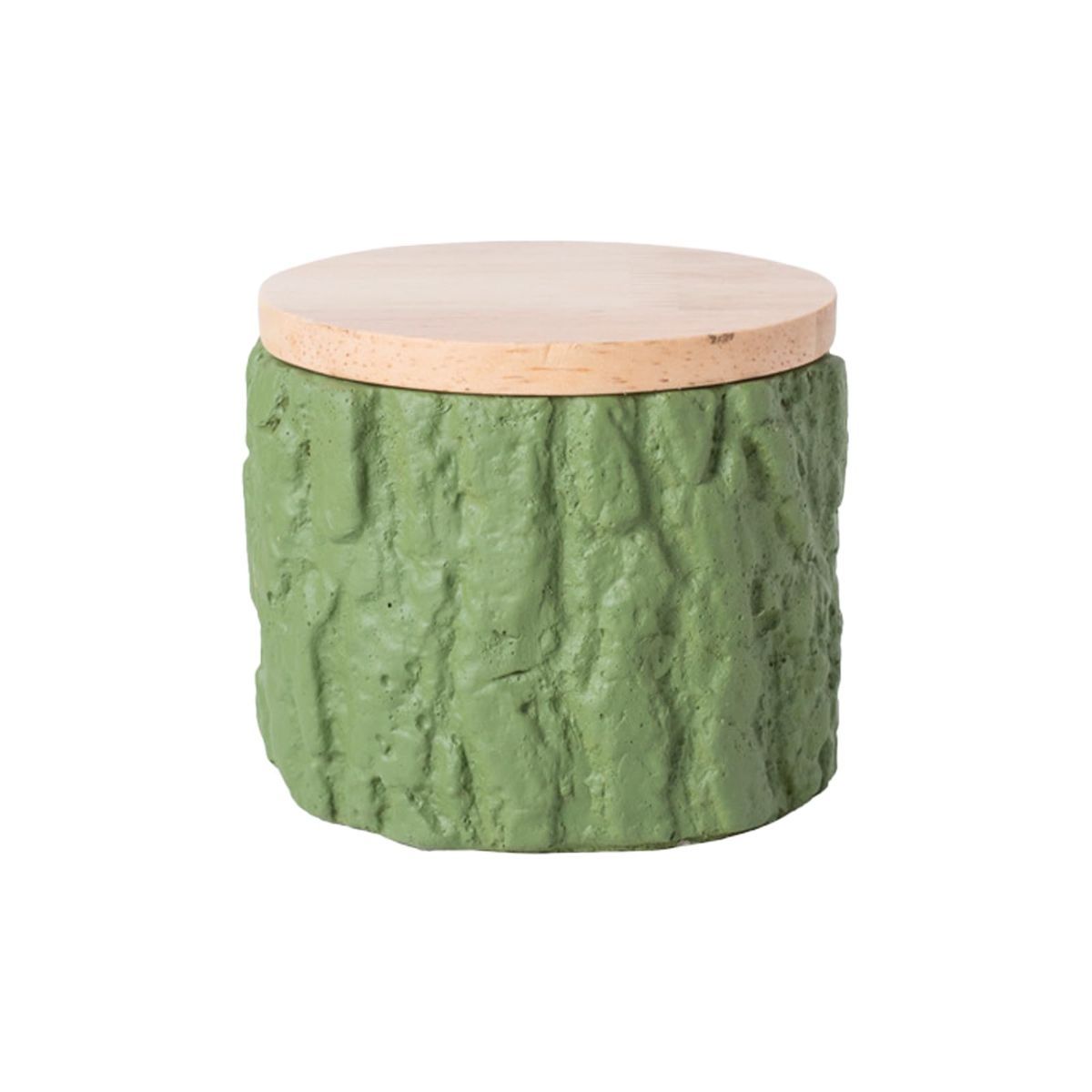 Wood Grain Pet Ashes & Fur Urn, Cat Memorial Gift, Pet Loss Condolence Keepsake, Suitable for Cat Owners to Commemorate Deceased Cats - Green - Size 8*7cm