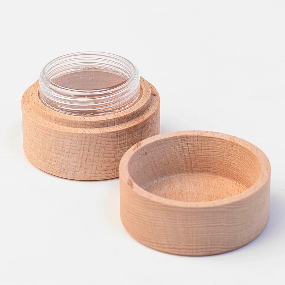Pet Urns for Dog or Cat Ashes - with Transparent Acrylic Box - Mini urns for pet Ashes, Wooden Pet Cremation Urns, Pet Memorial Keepsake Cat or Dog Memory Box - Wood - Size Heart