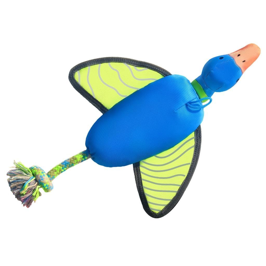 Interactive Dog Training Toy Fun Squeaky Bouncing Flying Ball Dog Chew Toy for Aggressive Chewers Chewing Outdoor Play - Multi - Size Duck