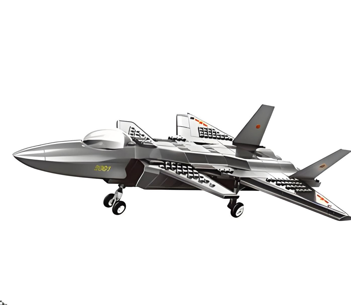 Christmas gift J-20 Stealth Fighter Jet Building Blocks Set, 229 Pieces Military Aircraft Model Kit for Kids Aged 6+ & Enthusiasts（J20 fighter）