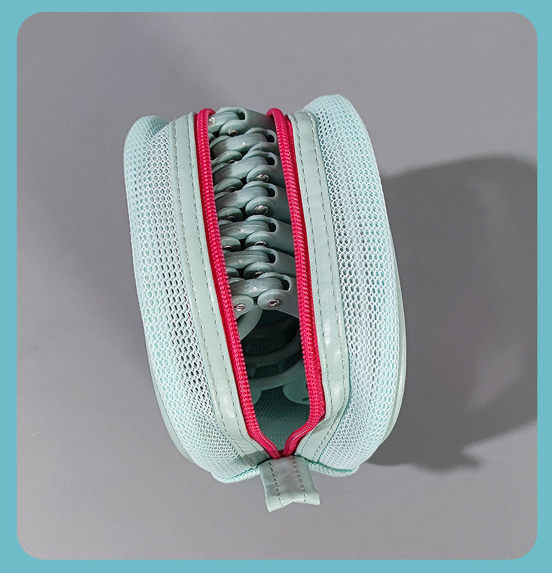 Foldable Travel Hangers with Storage Bag – 10-Piece Compact Clothes Hanger Set for Hotel, Dorm & Home Use (Blue)  | Other Colors Available in Store