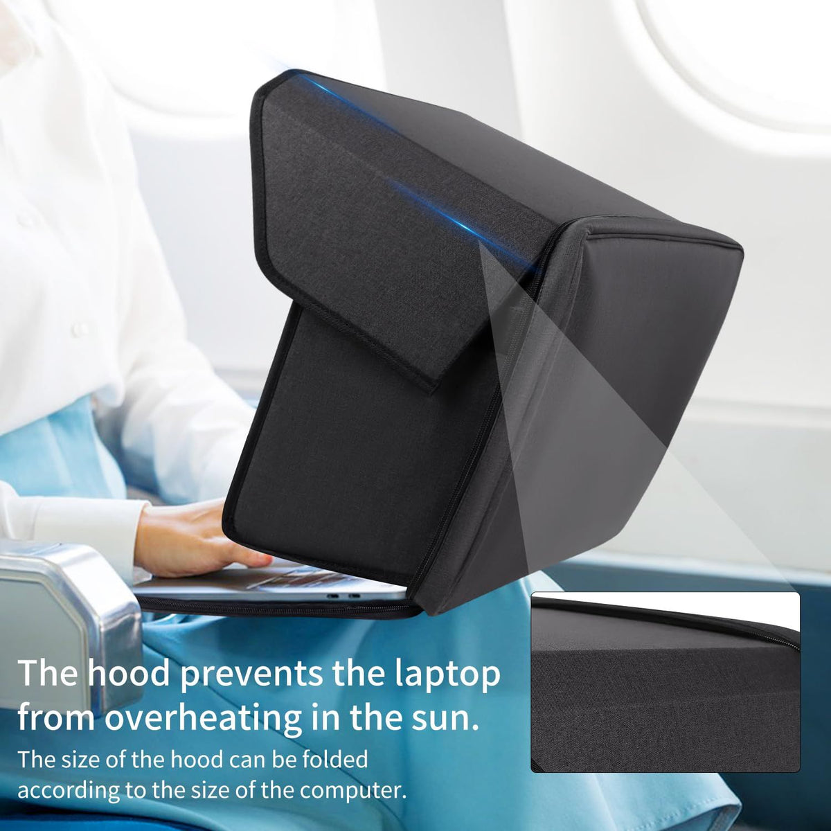 12-14in Laptop Sun Shade,Laptop Sun Glare Shield Privacy Cover for Working Outside
Lightweight Computer Privacy Hood Foldable and Portable Shield Cover Computer Hood Outside Glare(black)