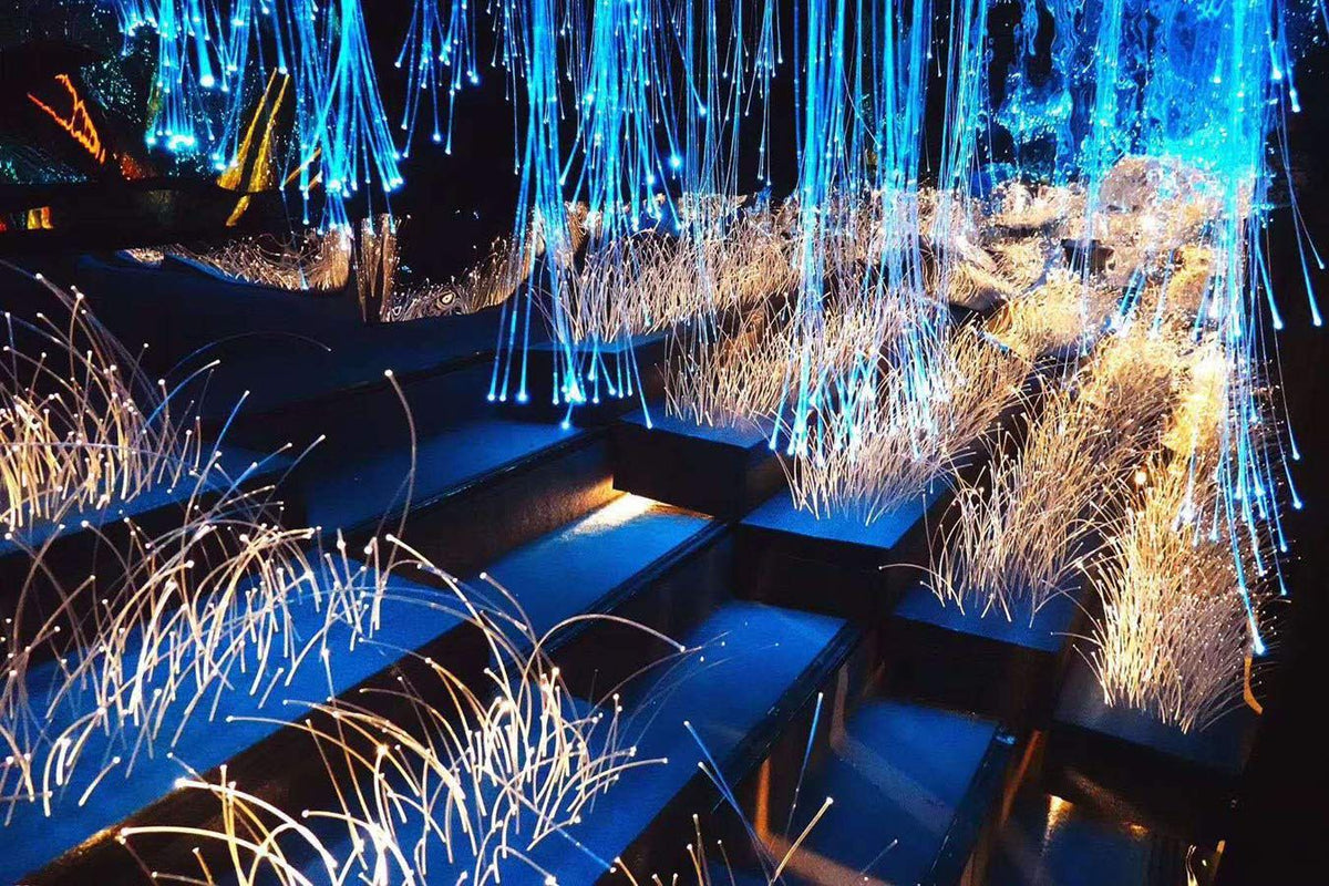 16.4ft Plastic 100-Piece 0.03-Inch End Glow Fiber Optic Cable Roll – Ideal for Starry Sky Ceiling, Works with All Types of LED Light Driver Units(transparent)
