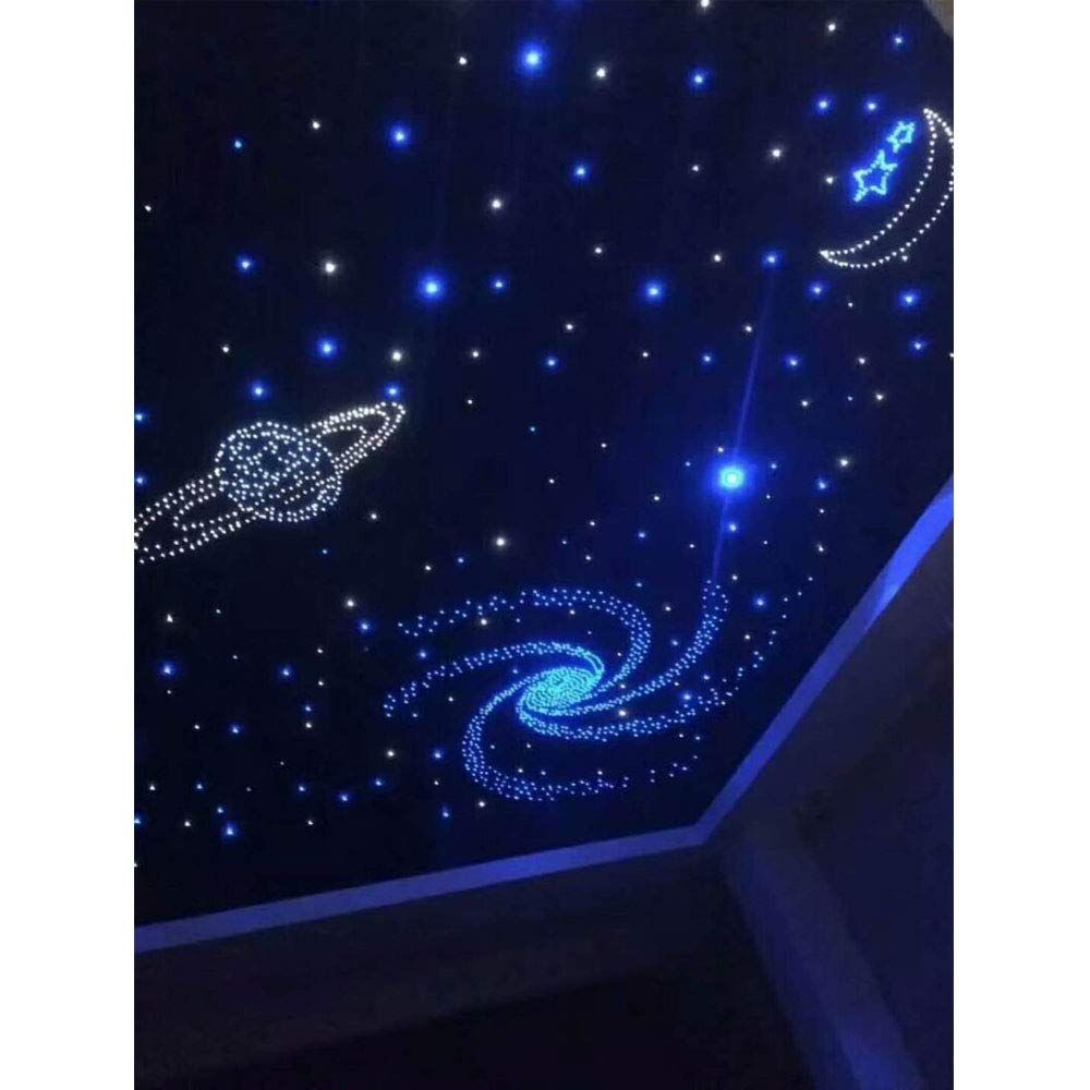 22.9ft Plastic 100-Piece 0.03-Inch End Glow Fiber Optic Cable Roll – Ideal for Starry Sky Ceiling, Works with All Types of LED Light Driver Units(transparent)