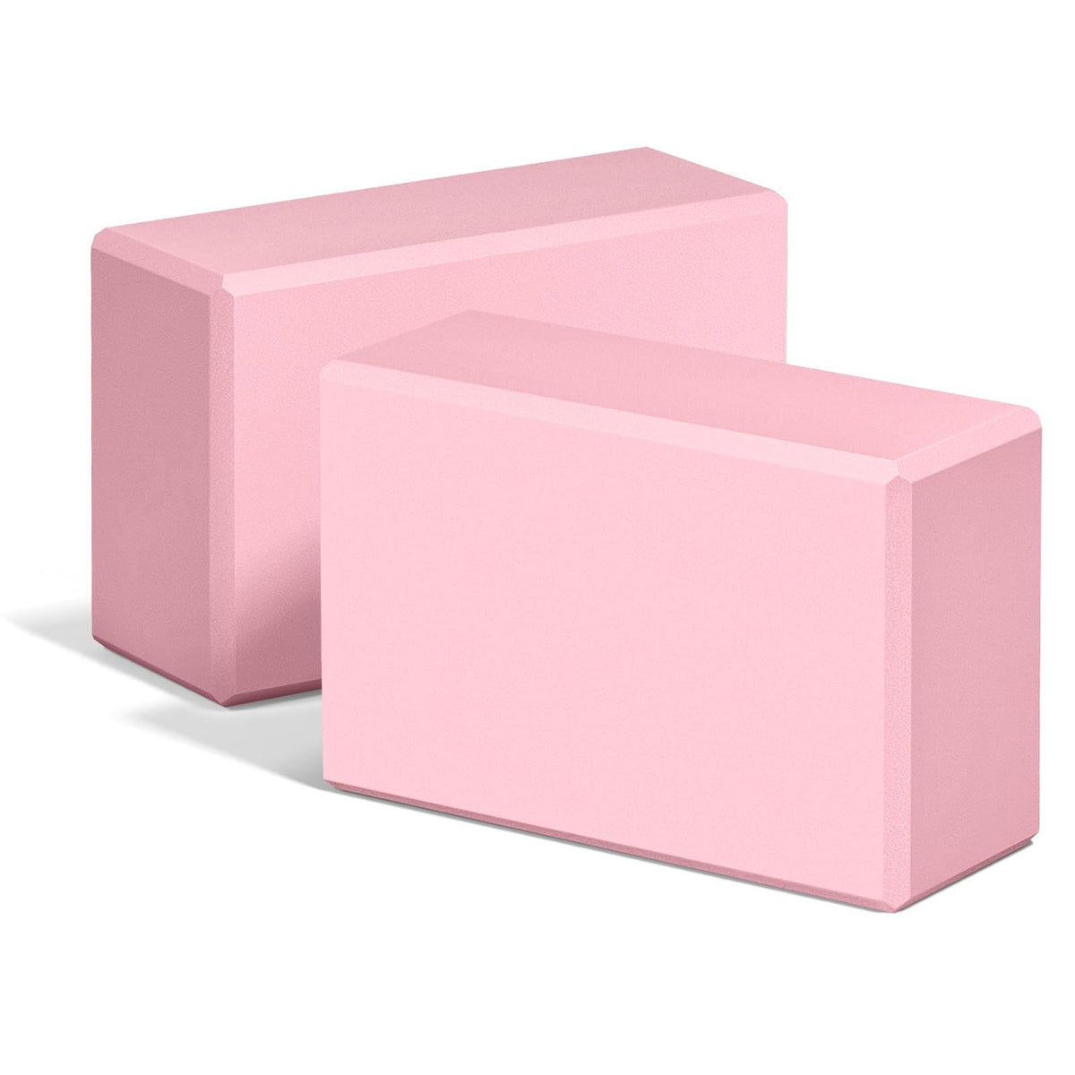 Yoga Block, 2 Pack High-Density Non-Slip EVA Foam Exercise Brick
9"x6"x3" Supportive & Lightweight Props for Yoga, Pilates, Meditation, and Stretching, Exercise Equipment for Home(pink)