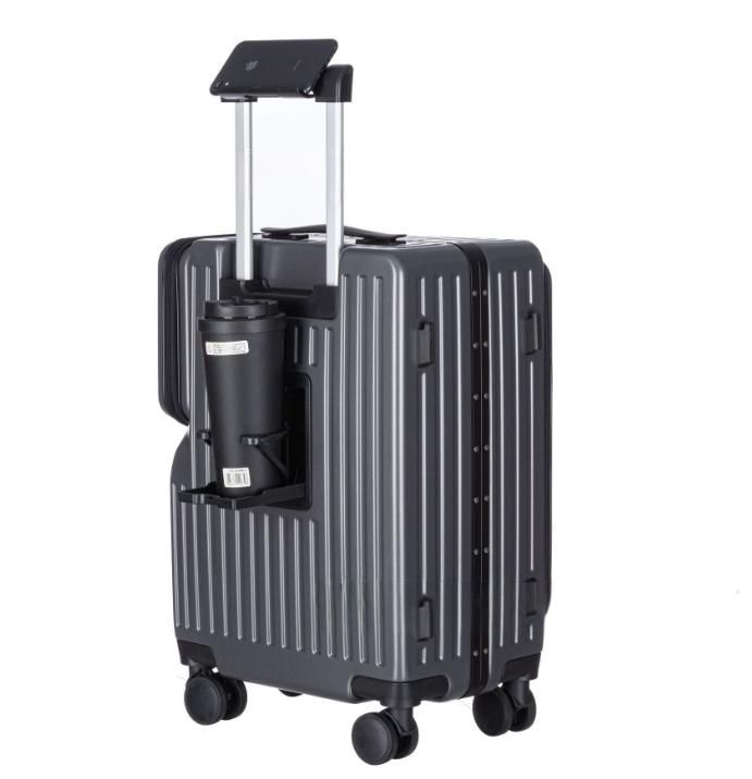 20-Inch Hardshell Luggage with Wheels – Scratch-Resistant Suitcase with Four Multi-Directional Wheels for Easy Travel(Gray)