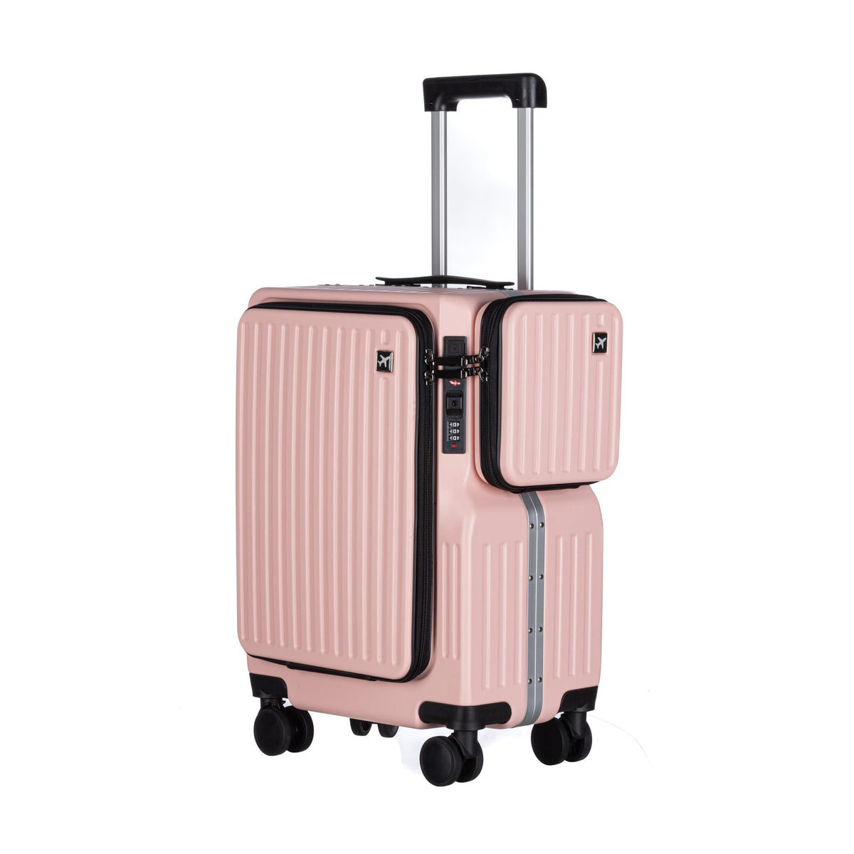20-Inch Hardshell Luggage with Wheels – Scratch-Resistant Suitcase with Four Multi-Directional Wheels for Easy Travel(Gray)