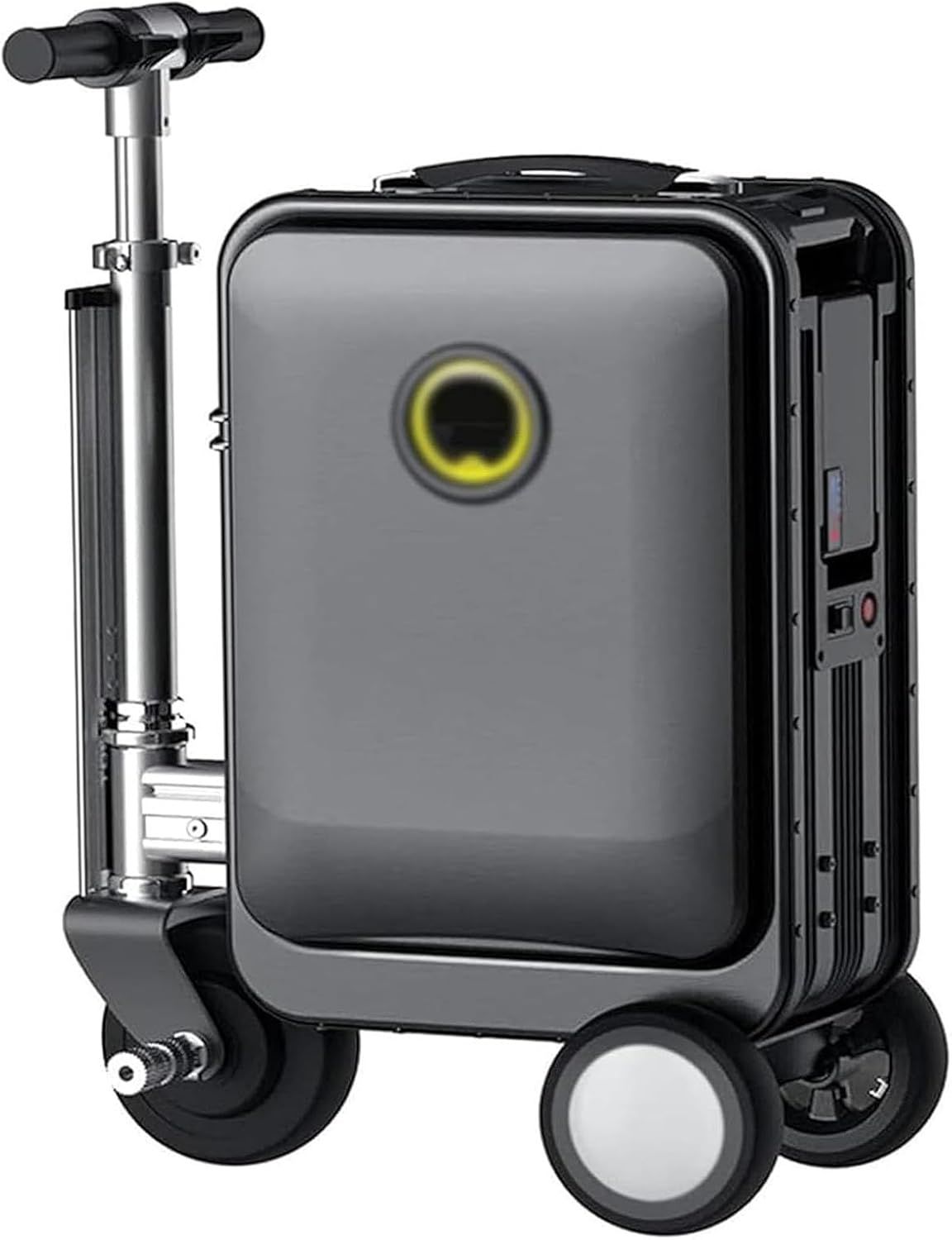 Electric Rideable Suitcase 20",250W Motorized Scooter Luggage for Adults, USB Charging expandable Carry on Luggage with Wheels, Load-Bearing Capacity 110kg-Speed: 12km/h(Pink)