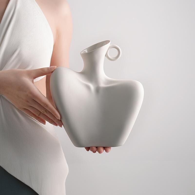 Wabi-Sabi Human Form Vase Set (Black & White) – Artistic Home Decor for Flowers | Other Luxury Styles in Store