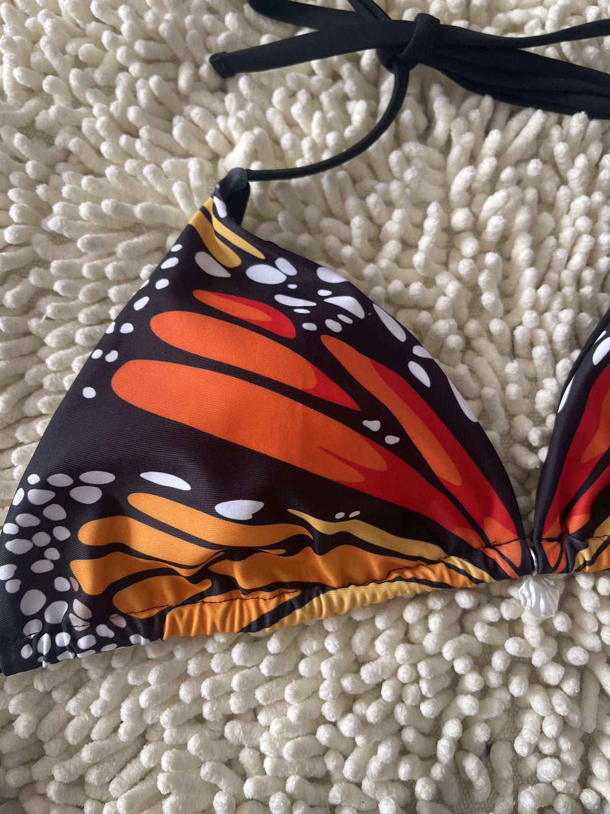 Butterfly Print Bikini 2026 New Creative Design Deep V Sexy Swimsuit Size M