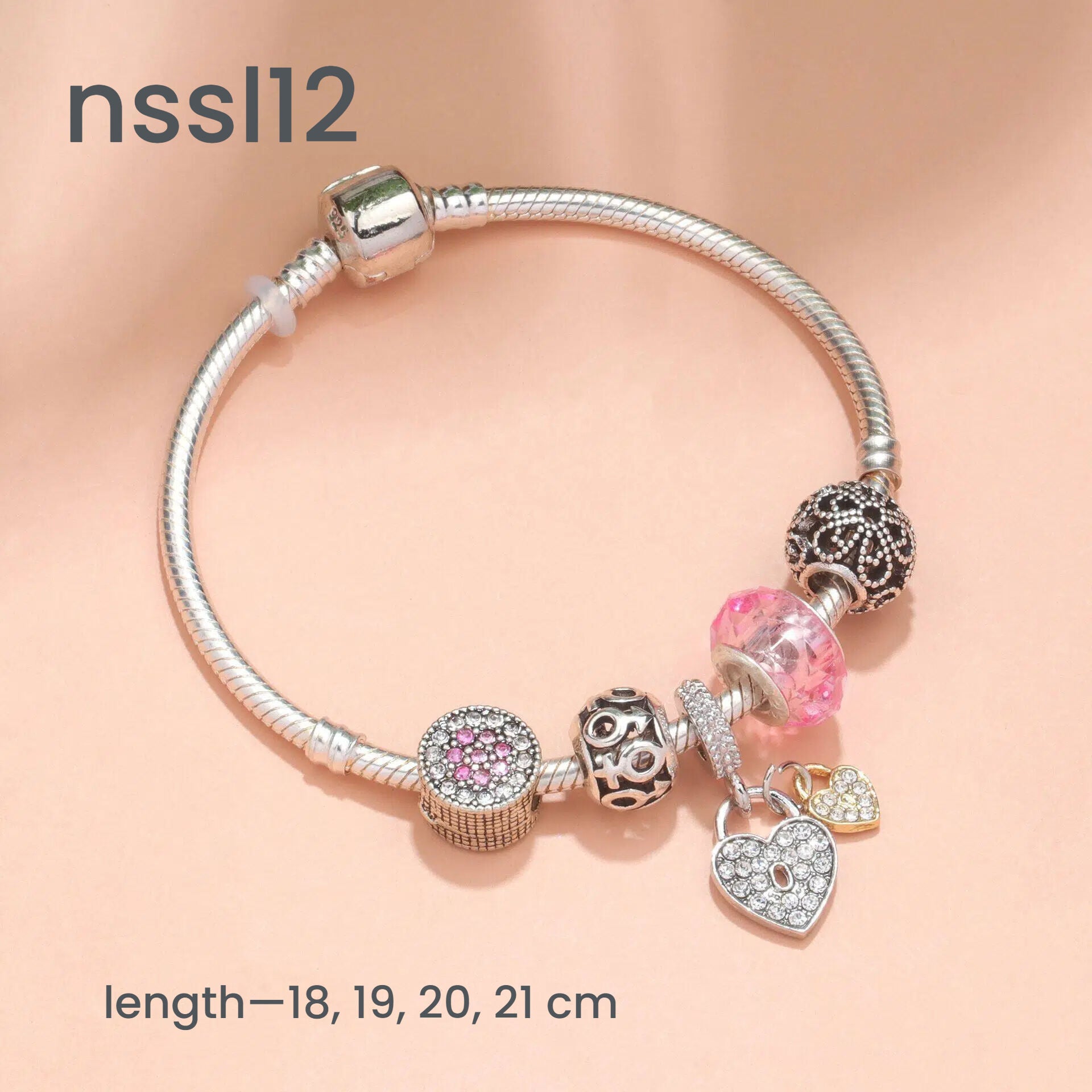 10 Styles Charm Bracelets Set: Colorful Alloy & Glass Beaded Bracelets,Buy 2 for Better Price(double)