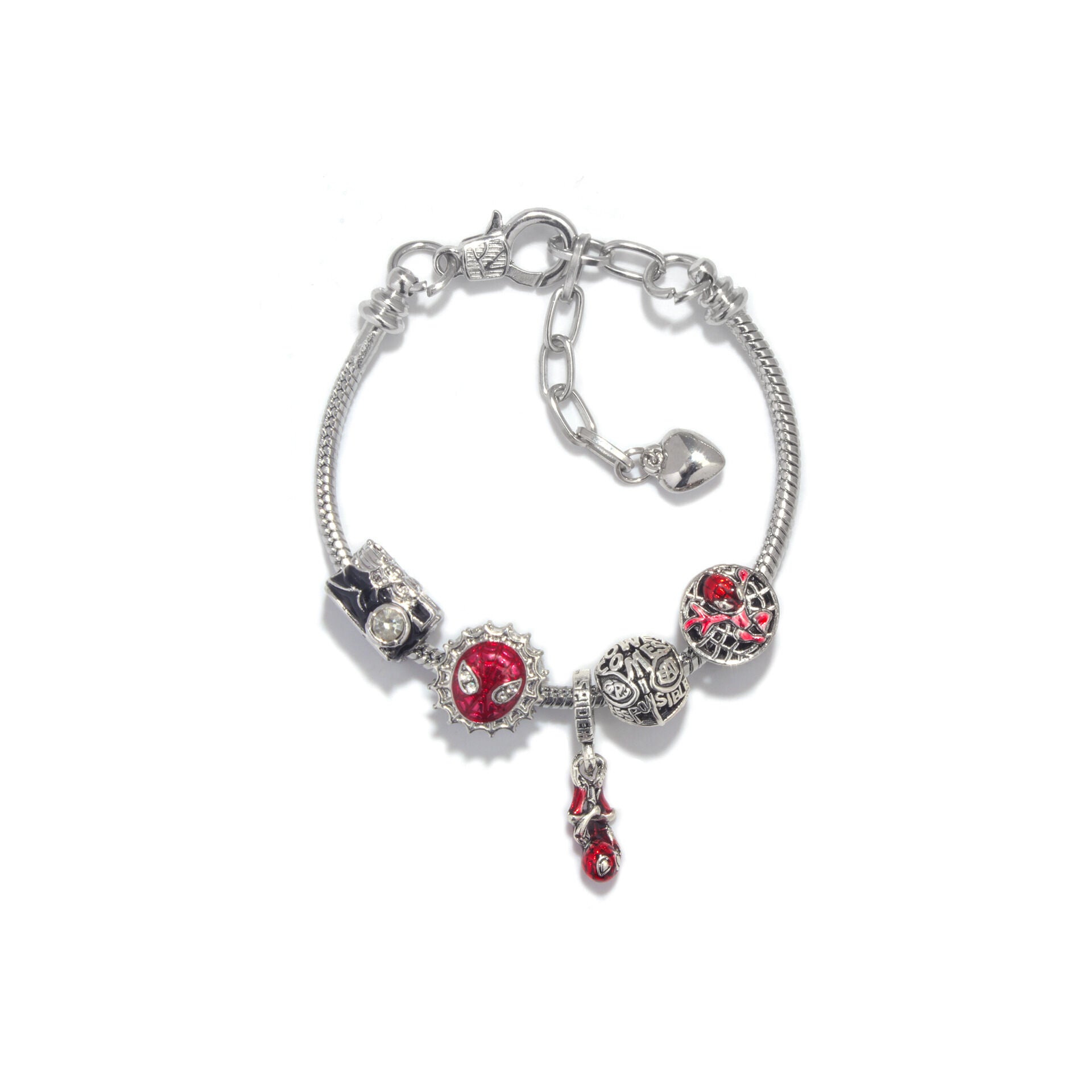 Cartoon Punk Spider-Man Themed Rhinestone Bracele(18cm)