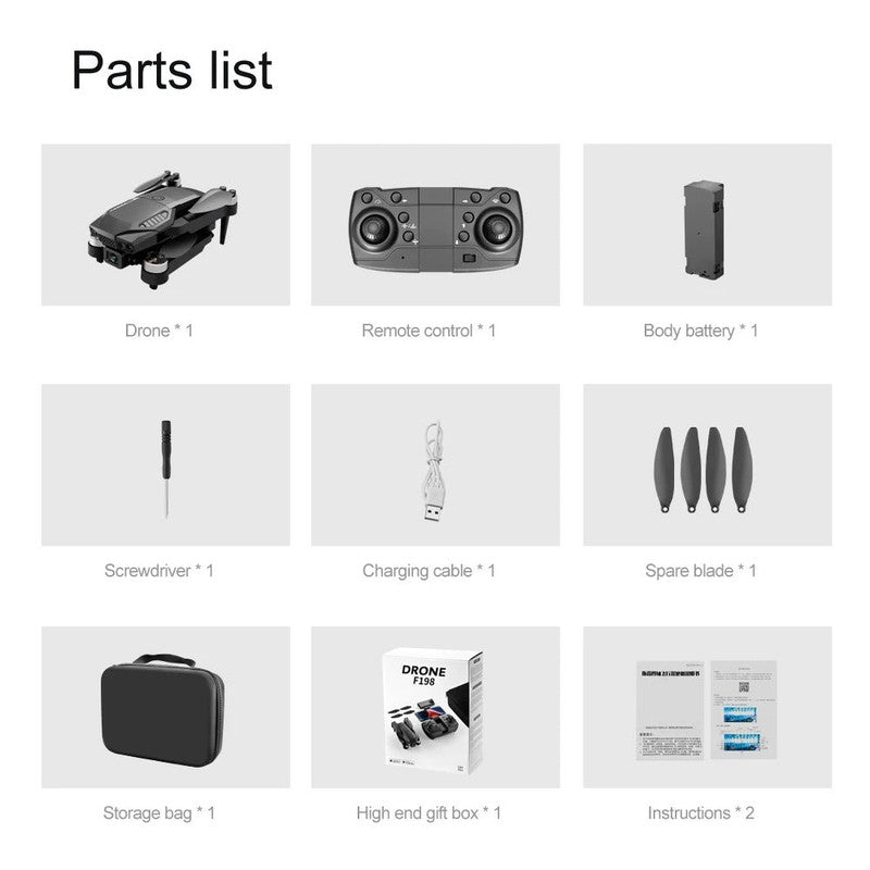 Dual-Camera 4K Foldable Brushless Drone