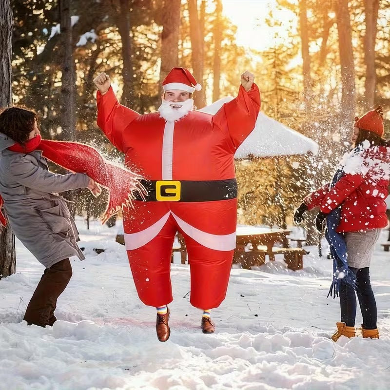 Santa Costume Self-Expanding Christmas Suit
