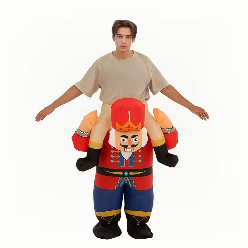 Nutcracker Soldier Inflatable Ride-On Costume