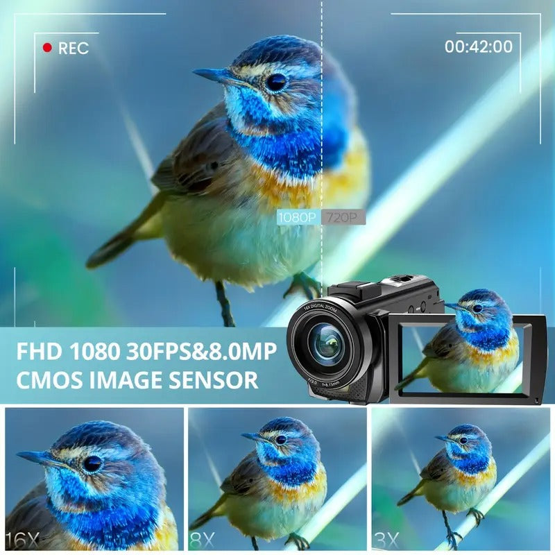 1080P 24MP Digital Camera with 3.0" LCD