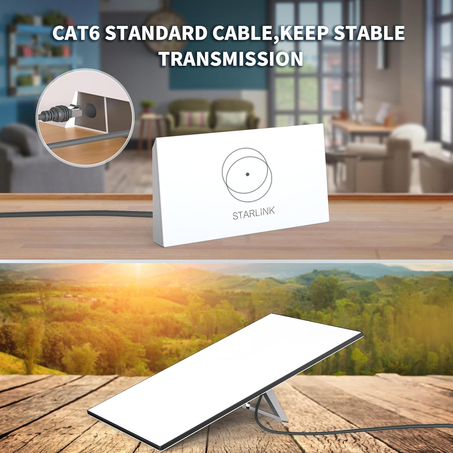 100FT/ 30M Starlink Gen 3 Cable for Starlink Standard Generation 3