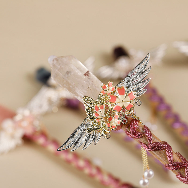 Handmade Crystal Wand, Raw Gemstone Scepter, Natural Magic Wand White Crystal