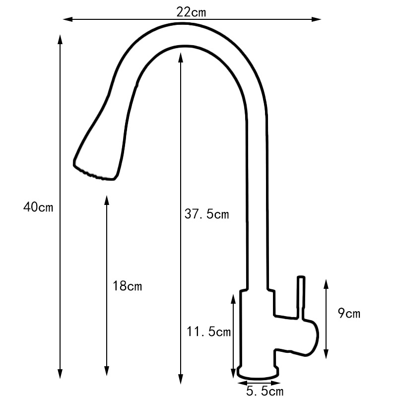 Black Kitchen Faucet, Stainless Steel Pull-Down Sprayer Sink Mixer Tap, 2 Spray Modes Kitchen Mixer Tap, High Spout And