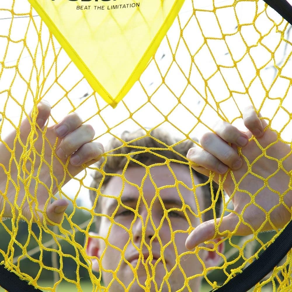 2-Pack Football Goal Training Nets, Durable Stable for Shooting Practice, Easy to Assemble Remove, Black, 7.3 x 4.1 x 3.3 ft