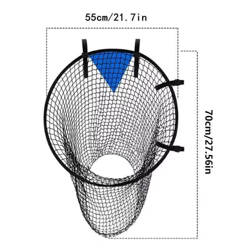 2-Pack Football Goal Training Nets, Durable Stable for Shooting Practice, Easy to Assemble Remove, Black, 7.3 x 4.1 x 3.3 ft