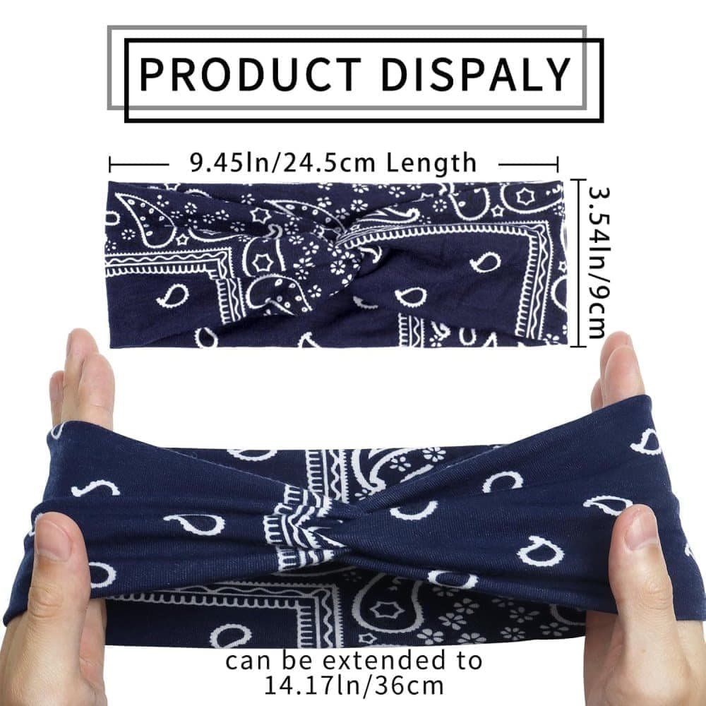 6-Pack Women's Headbands Sweatbands Hairbands for Everyday Vacation Party