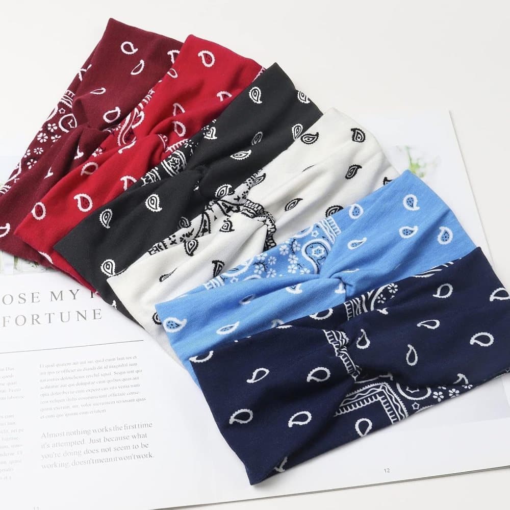 6-Pack Women's Headbands Sweatbands Hairbands for Everyday Vacation Party