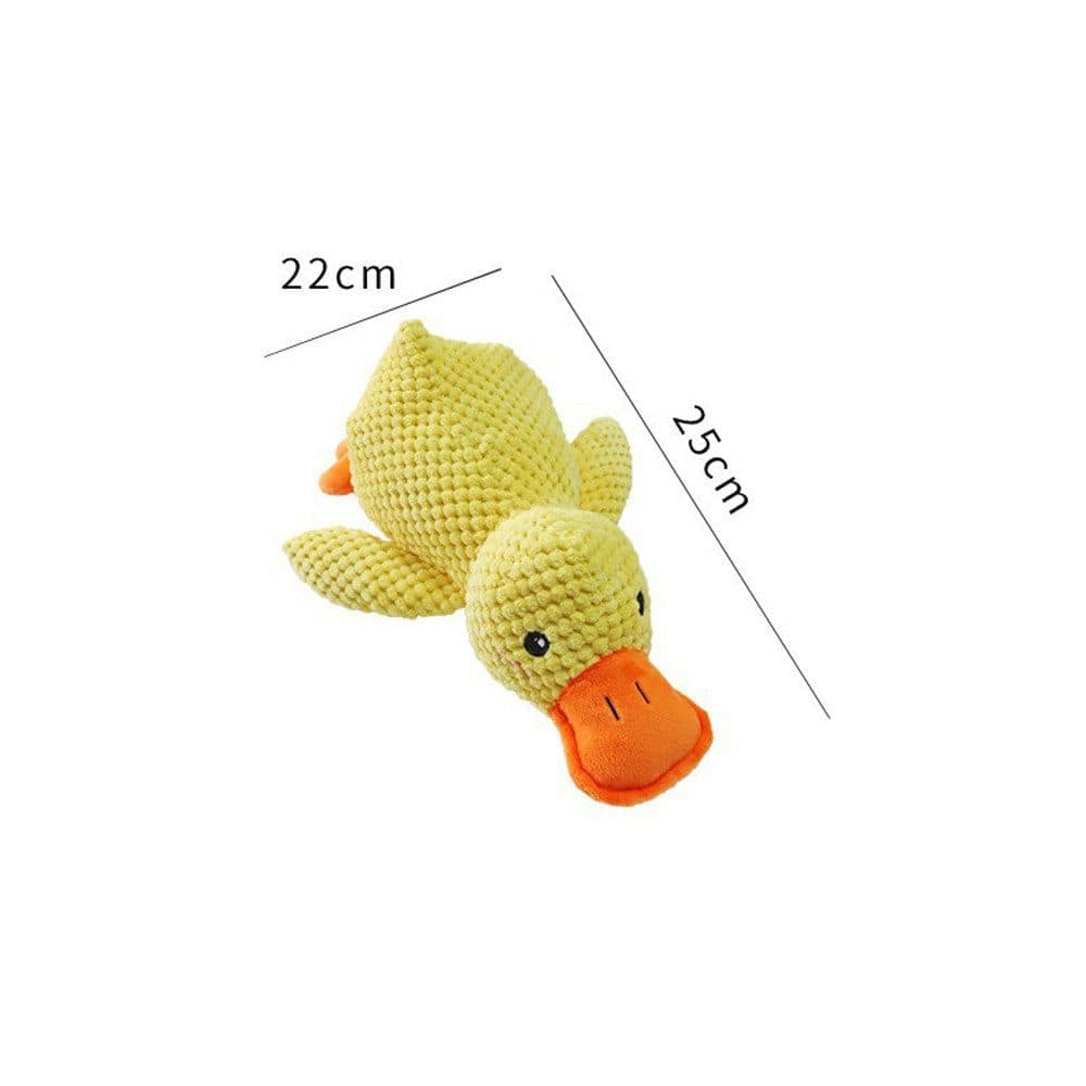 1 Calming Dog Toy Plush Duck with Squeak for Small Dogs, S
