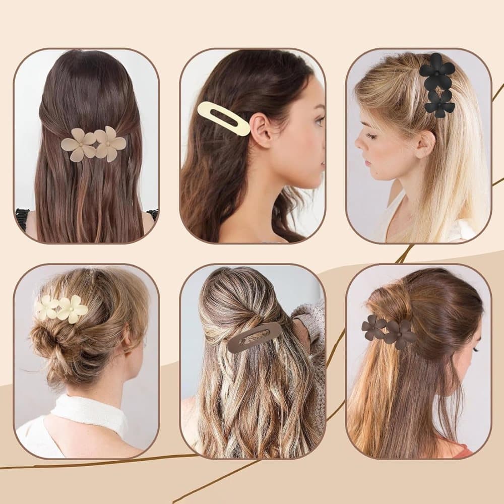 6-Pack Large Hair Clips, Anti-Slip Strong Grip for Daily Use, 11 cm
