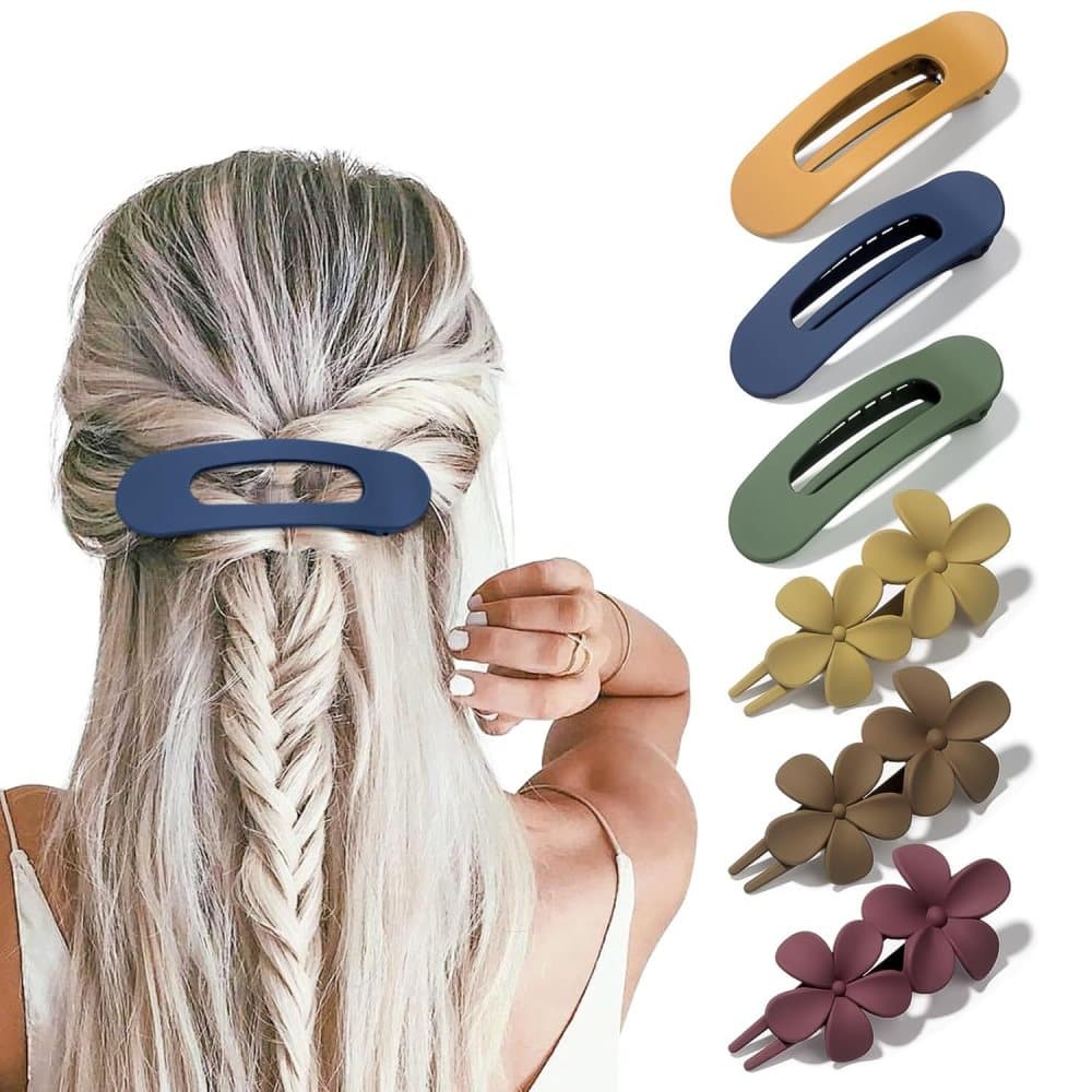 6-Pack Large Hair Clips, 11 cm, Anti-Slip Strong Grip for Daily Use