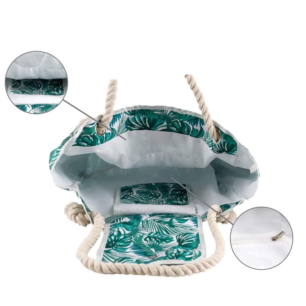 Large Beach Picnic Bag, Green