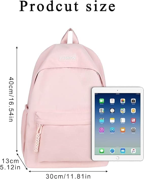 Waterproof Children's Backpack Lightweight School Bag for Everyday Use and Travel, Pink