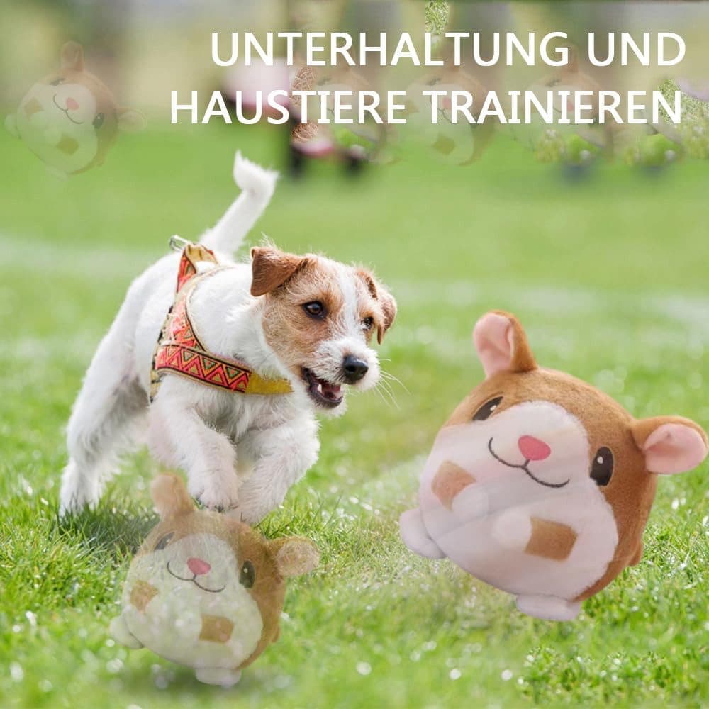 Durable Interactive Plush Dog Toy with Ball, Perfect for Training