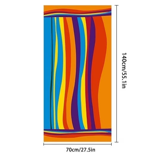 XXL Microfiber Beach Towel, Quick-Drying Lightweight Bath Towel for Beach, 70x140 cm